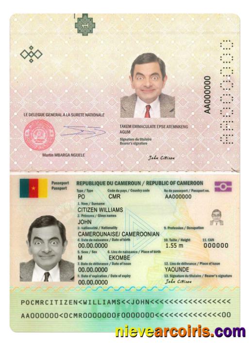 Cameroon passport new version